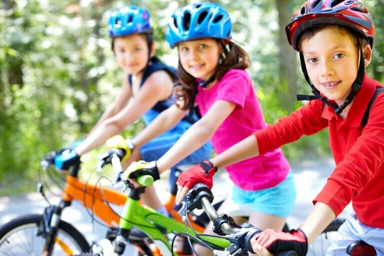 Ir al colegio en bicicleta
