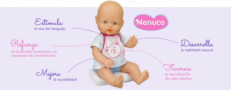 el secreto de las muñecas Nenuco, estimula, refuerza, mejora, desarrolla y favorece