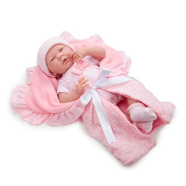 Muñeca Newborn con Vestido Rosa